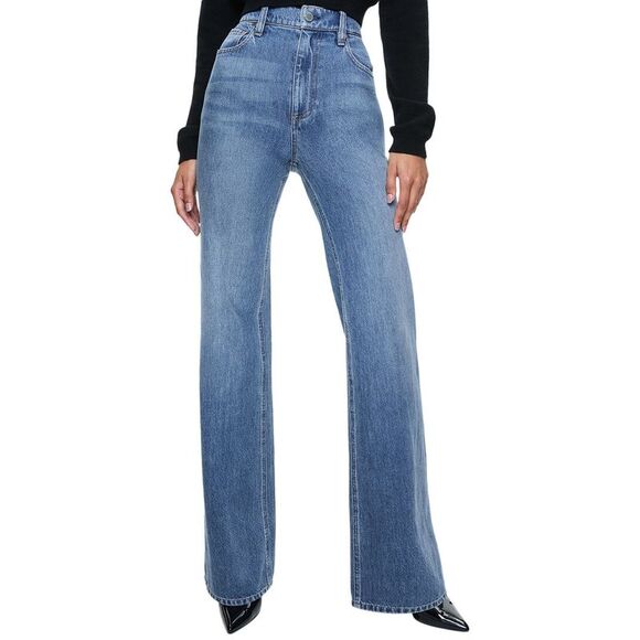 alice + olivia Denim - Alice + Olivia Womens  Weezy Full Length Jean, Blue